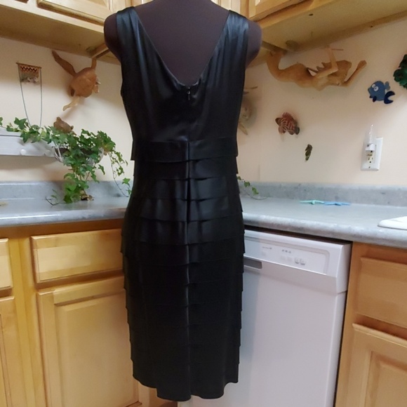 Jones New York Layered Silk Formal Party Dress 8 - Picture 3 of 8